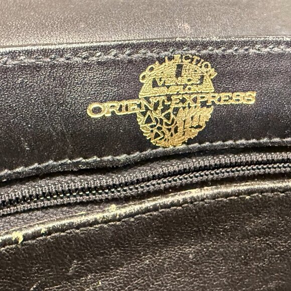 Rare Vintage Venice Simplon Orient Express VSOE Two-Tone Leather Bag - Picture 2 of 4